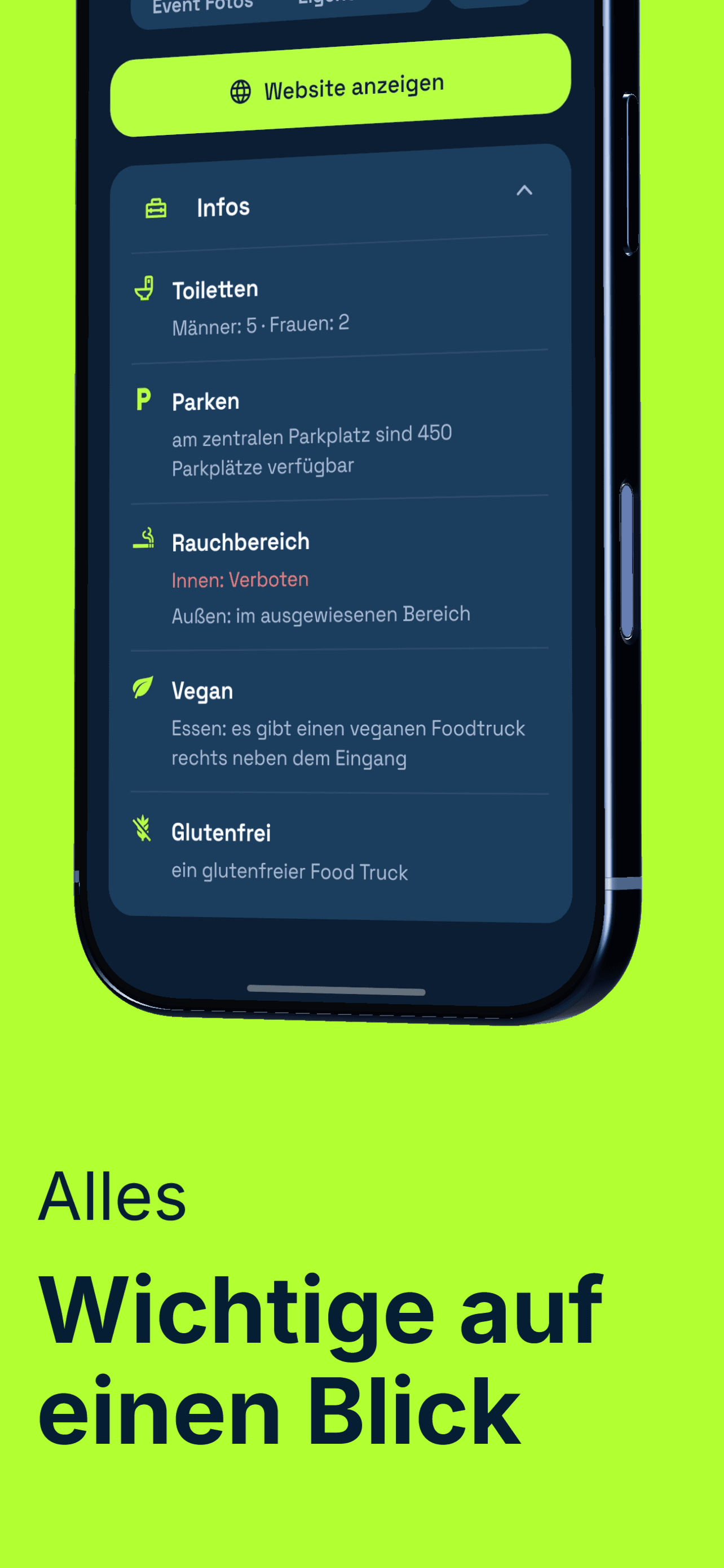 Alles Wichtige auf einen Blick.