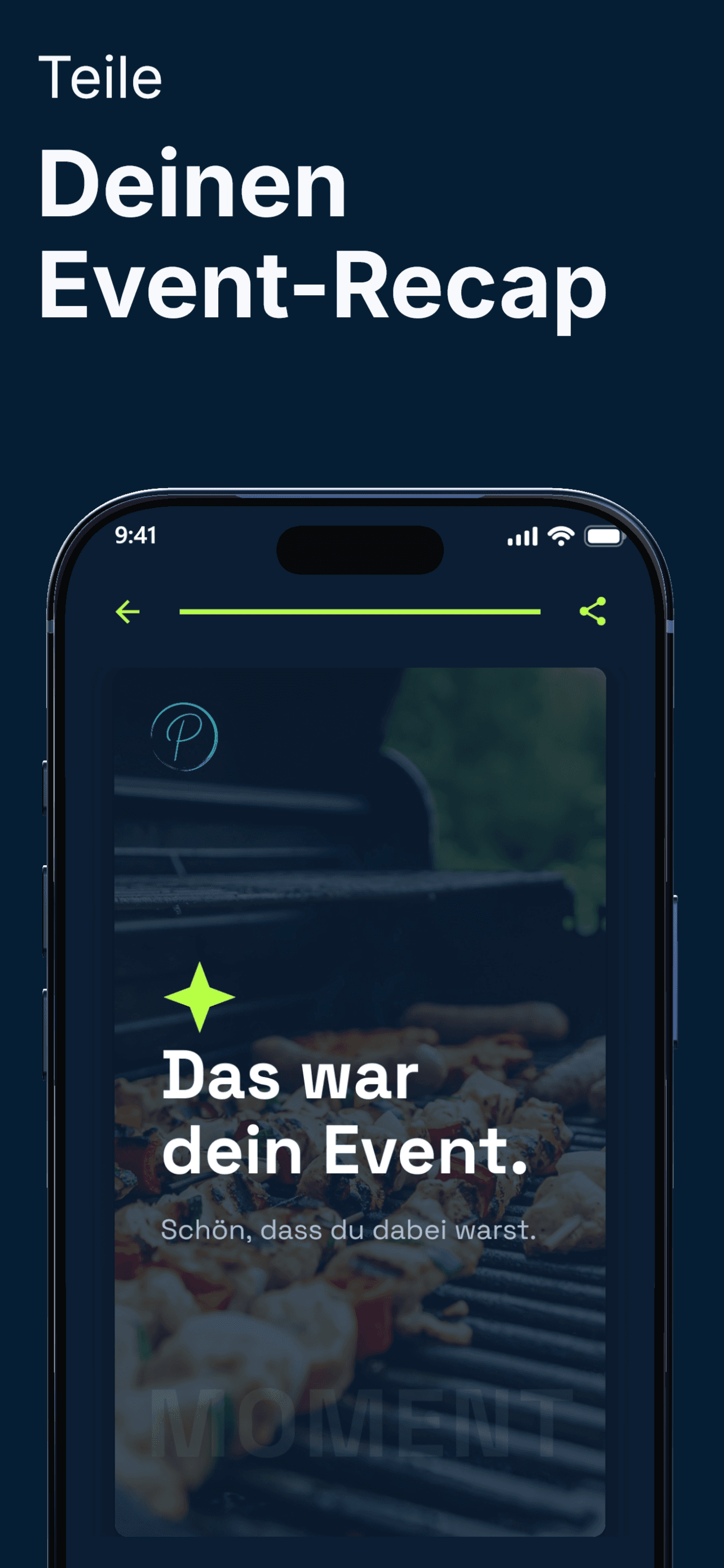 Teile deinen Event-Recap.